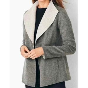 Talbots double faced wool blazer grey size 1x